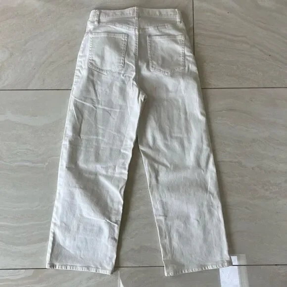 Wilfred Free Women's Wide Leg White Denim Size 0 - Picture 6 of 6
